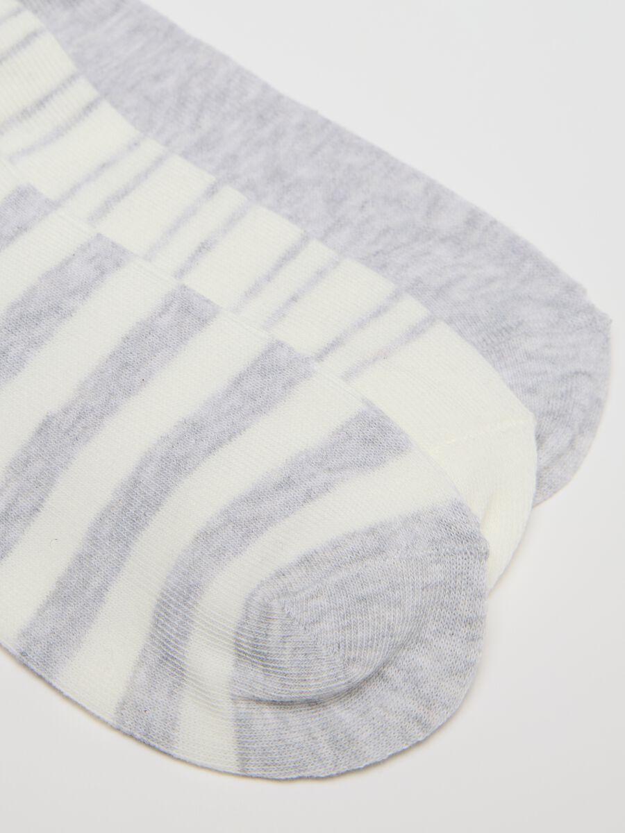 Multicolour Striped Stretch Cotton Socks_1
