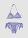 Purple triangle bikini in stretch fabric_0