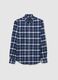Multicolour checkered pure cotton regular fit flannel shirt_0