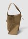 Brown shoulder bag in stretch fabric_2