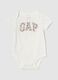 White newborn bodysuit in pure cotton GAP Kids_0
