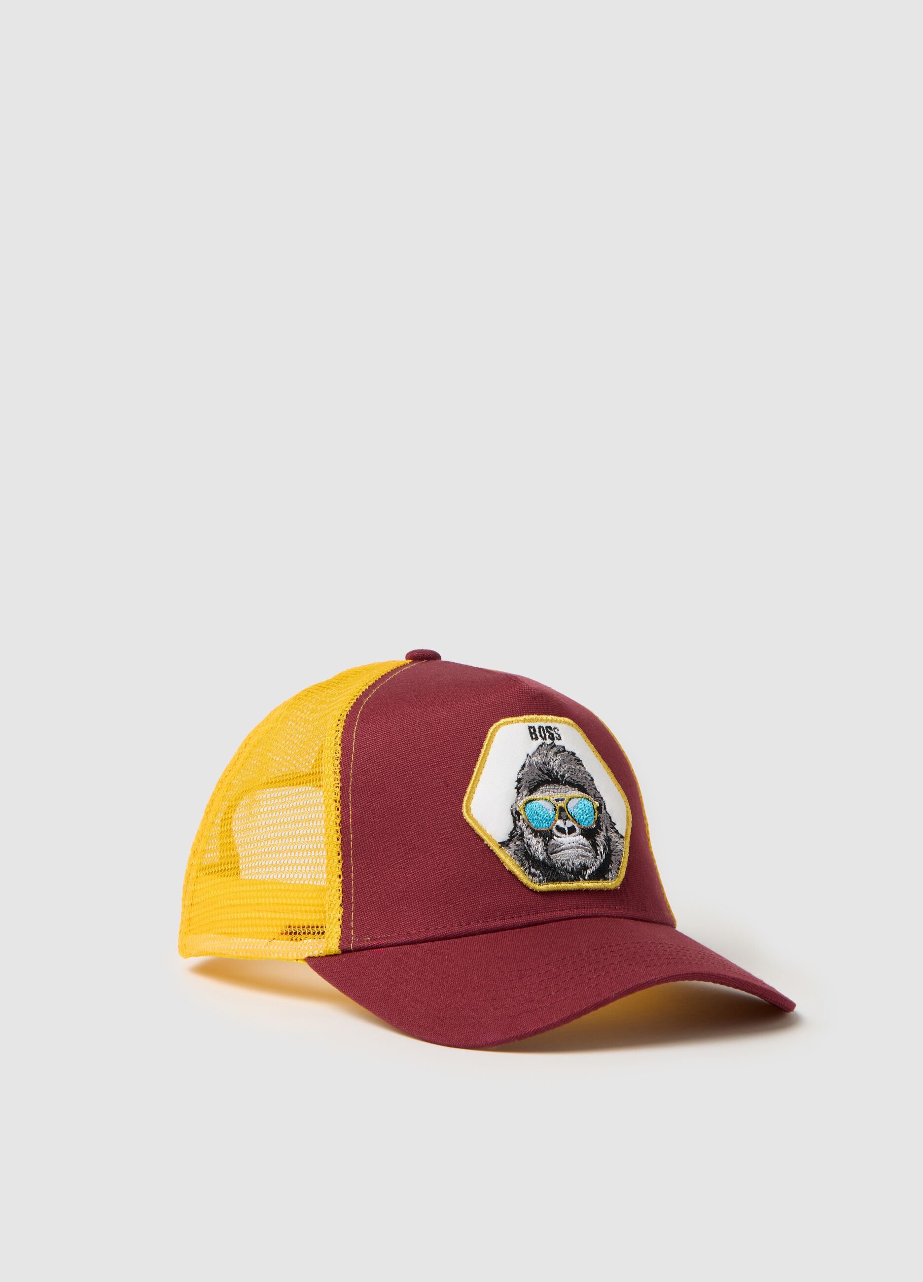 Cappello da uomo in puro cotone multicolor