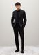 Black stretch fabric slim fit blazer_2