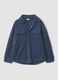 Blue sherpa shacket with buttons, relaxed fit &ndash; ALTAVIA STUDIO_7