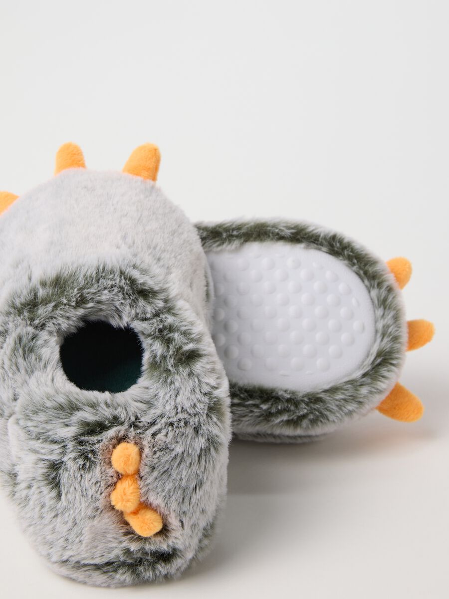 Multicolour Plush Children's Slippers_1