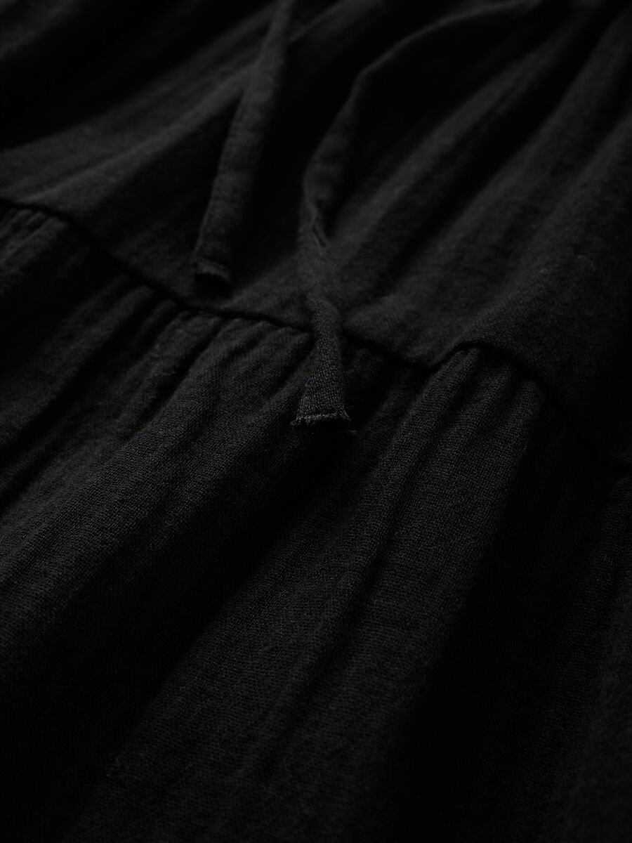 Black summer set with top and long skirt_4