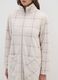 Beige checked fleece robe with pockets_3