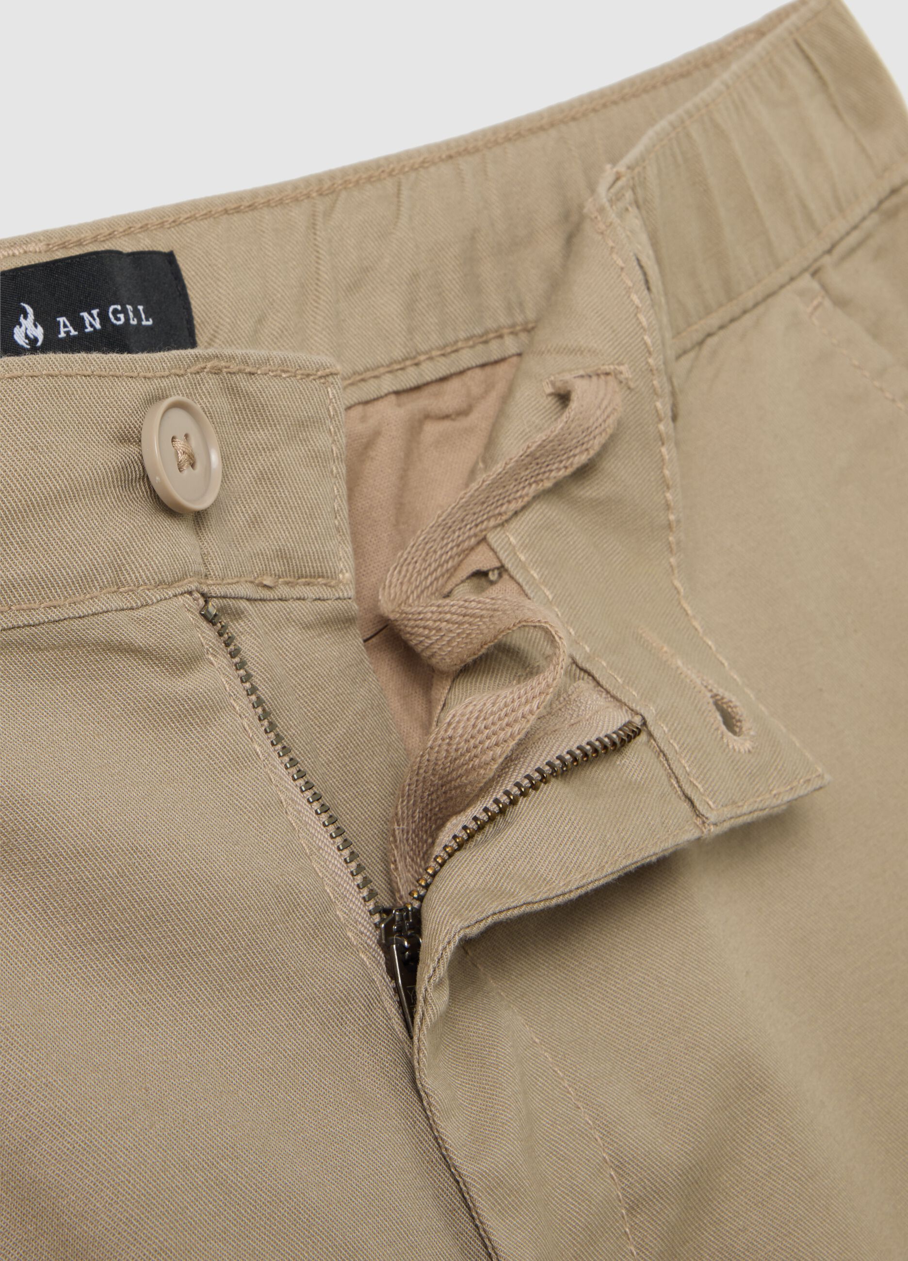 Bermuda da uomo in cotone beige regular fit
