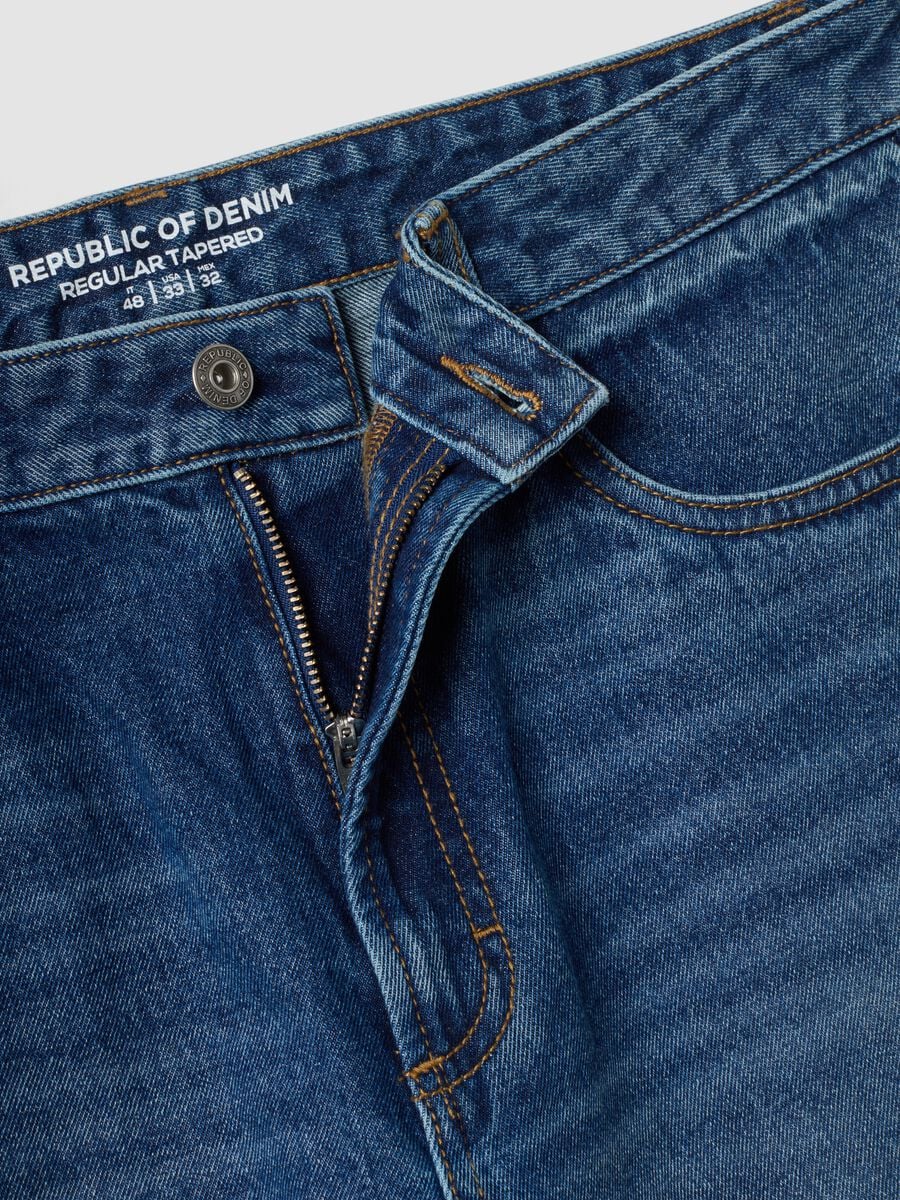 Pure cotton denim jeans, regular tapered fit_6