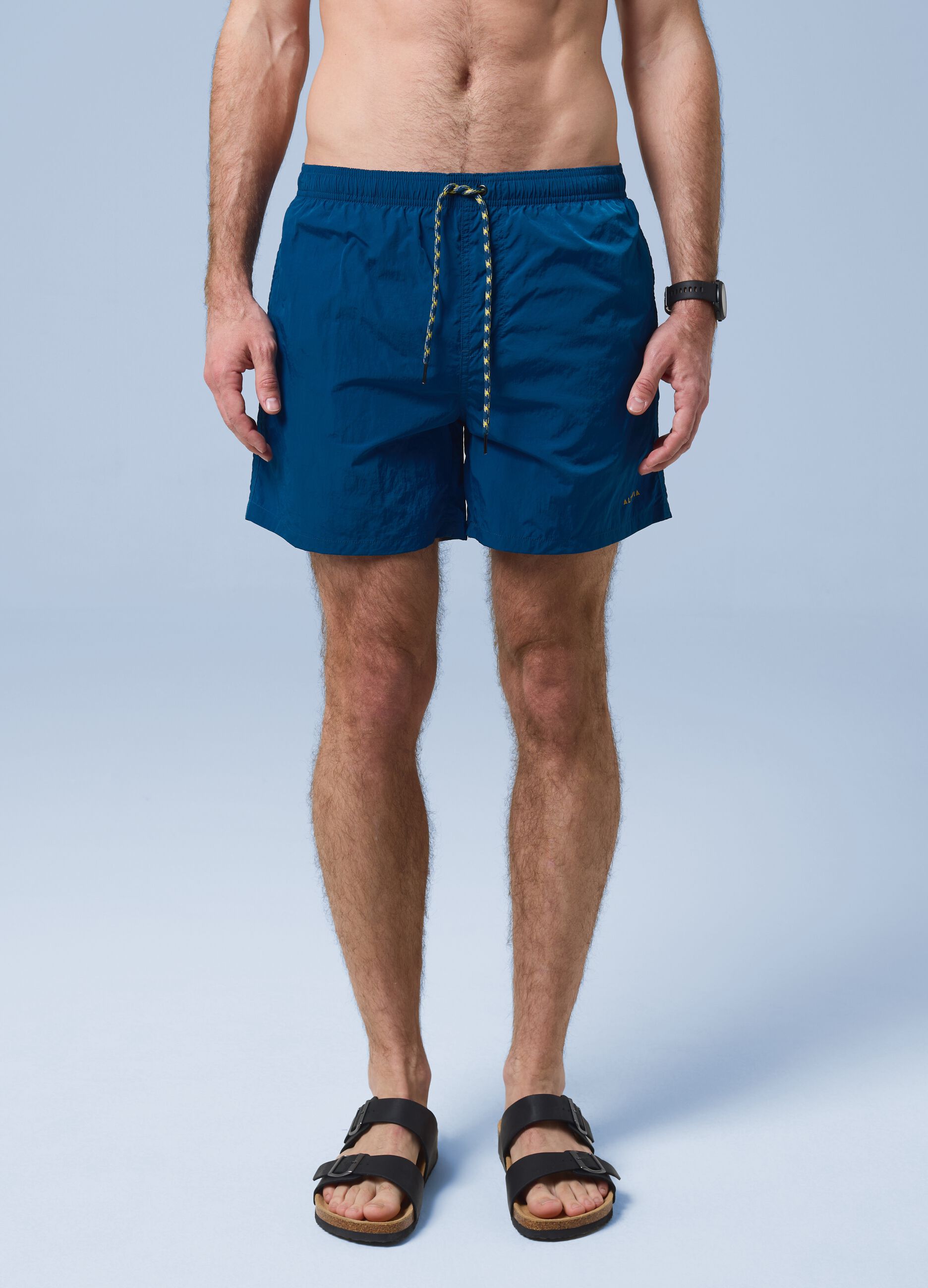 Costume boxer ALTAVIA SAILNG blu con vita elasticizzata