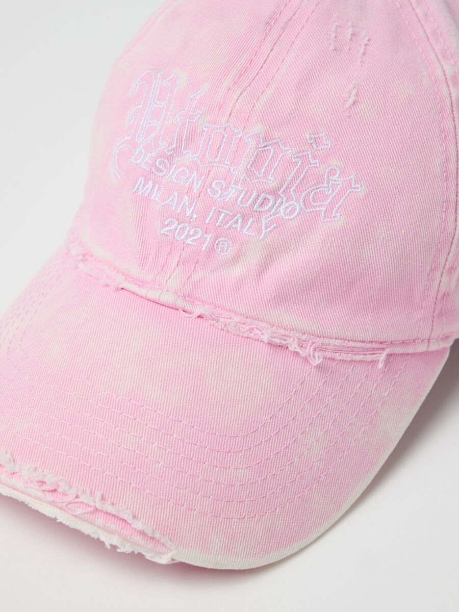 Distressed Washed Pink Cap_1