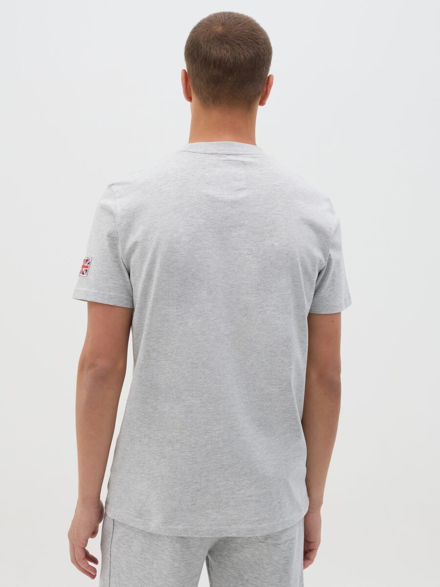 Gray short sleeve Lonsdale T-shirt with print_3