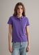 Purple short-sleeve pure cotton polo shirt, regular fit_2