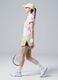 ALTAVIA COURT yellow pleated sports shorts in stretch fabric with removable inner short_0