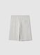 Boys' Grey Pure Cotton Shorts Regular Fit with New York Print_1