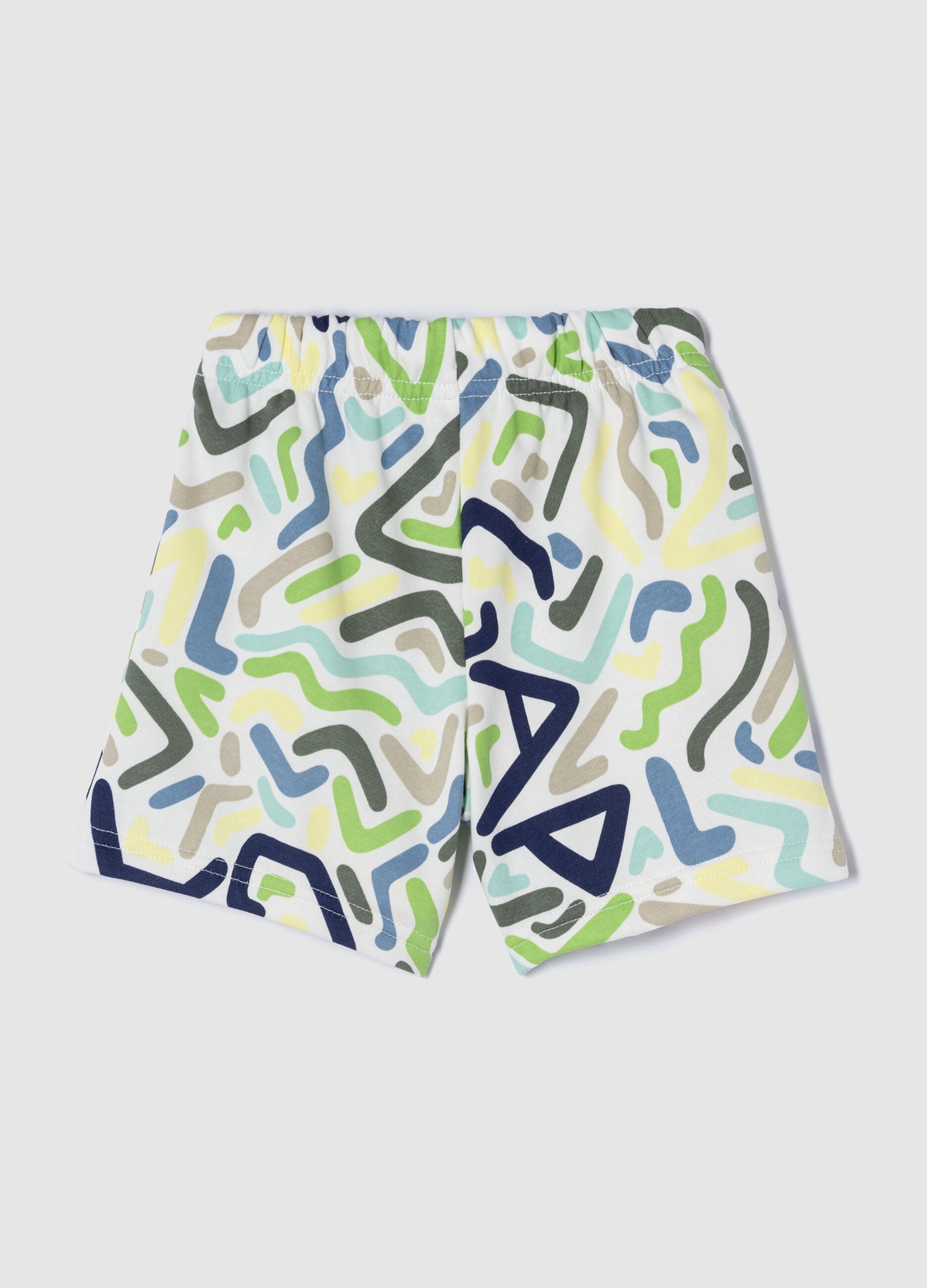 Multicolour Patterned Shorts