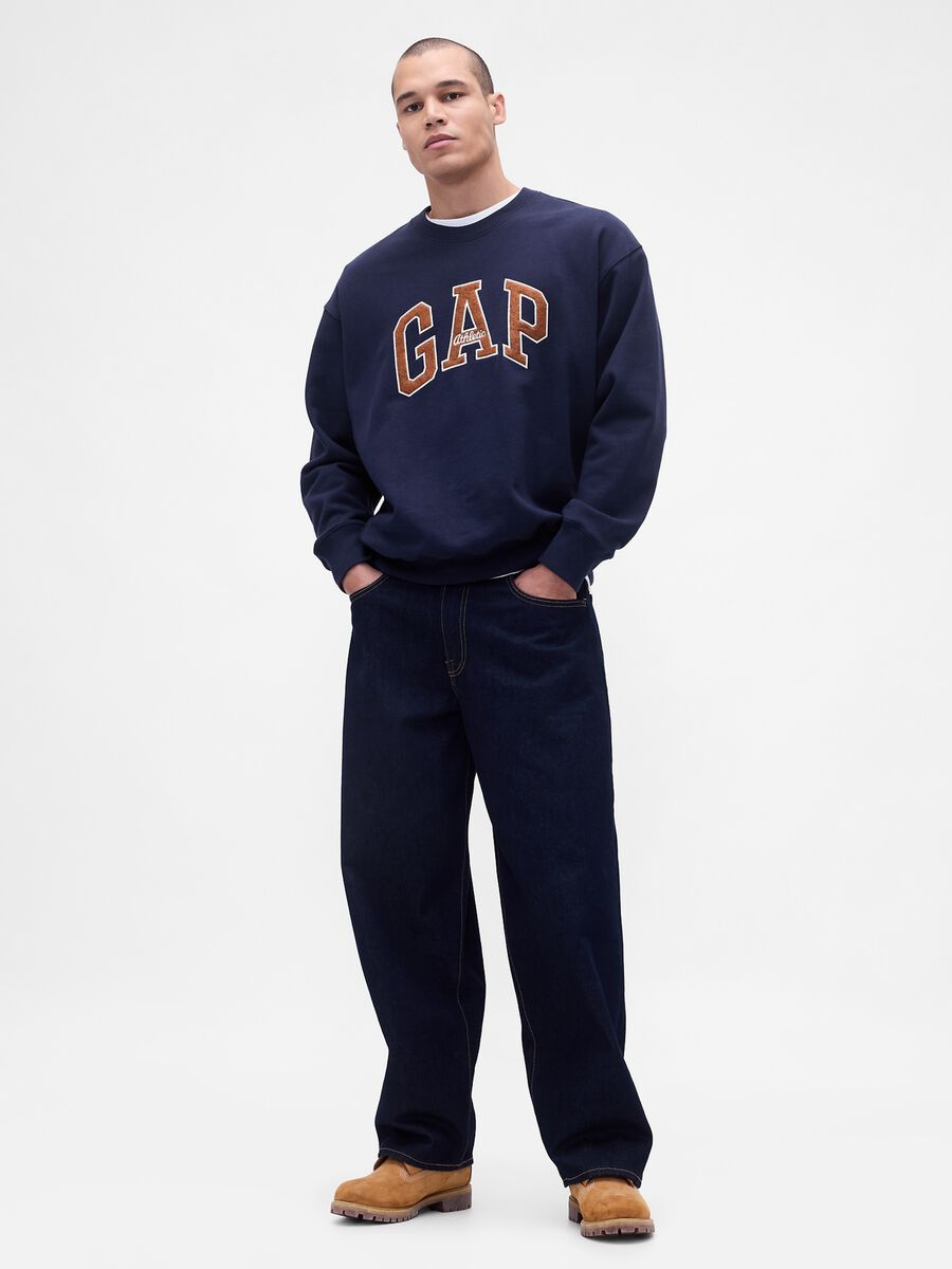 Blue Crew Neck Sweatshirt_2