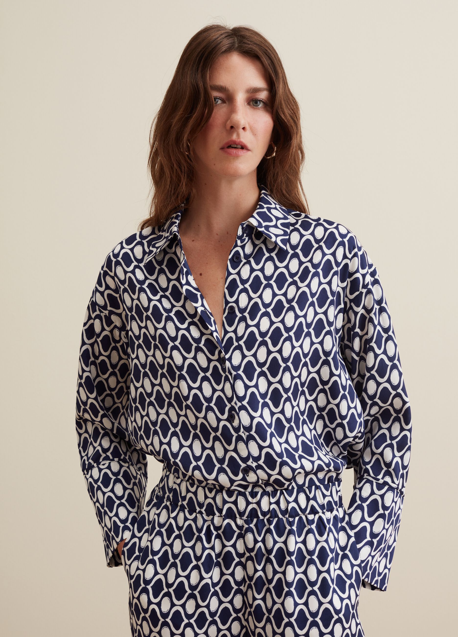 Camicia con fantasia optical_0