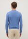 Azure crew neck pullover in regular fit cotton blend_2
