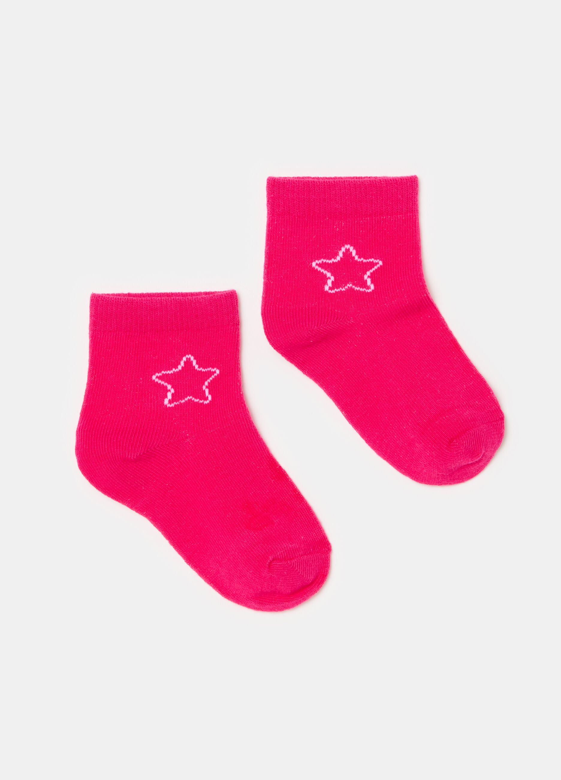 Set cinque calze in cotone bio con stelle