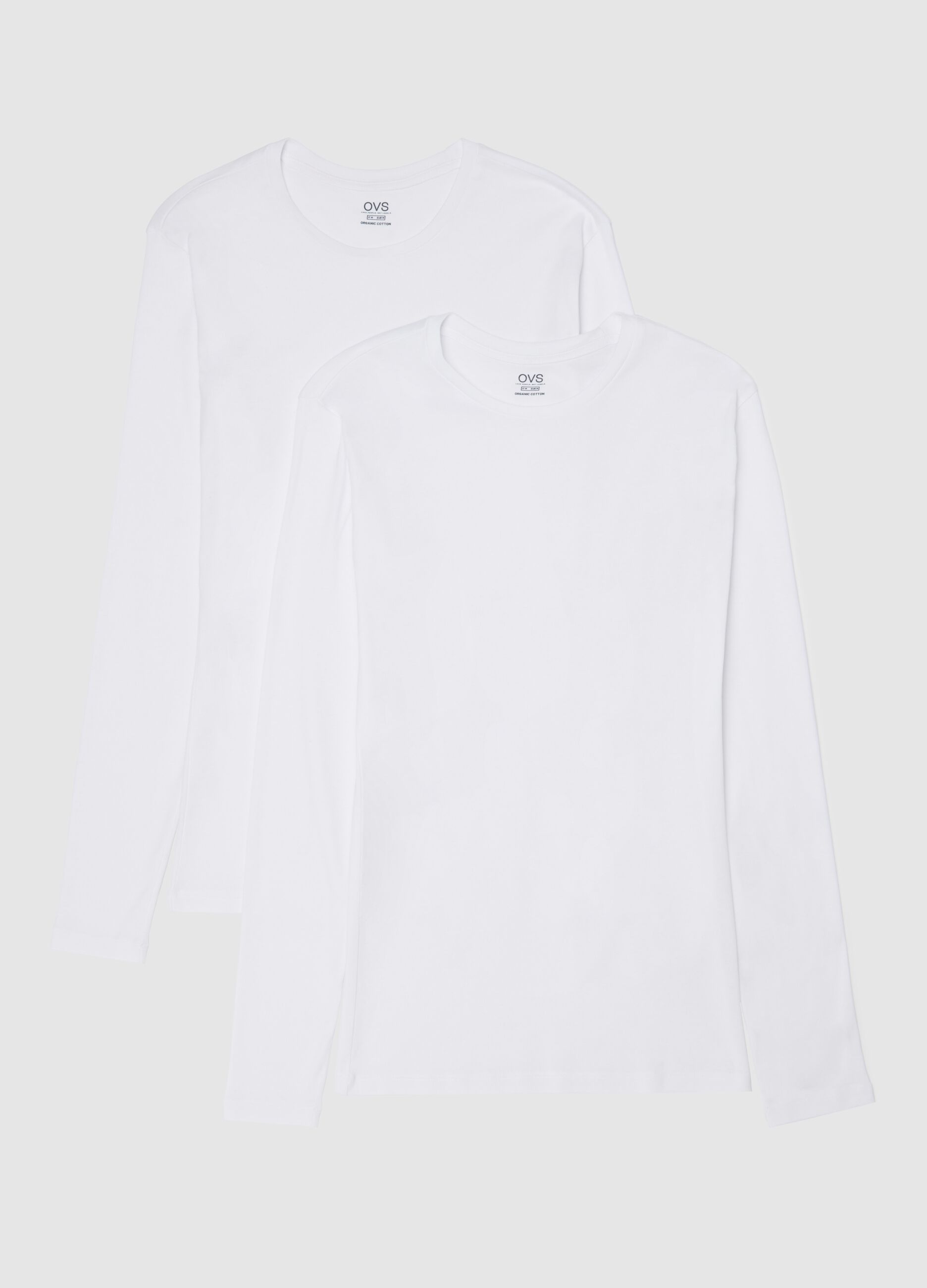 Long-sleeved undershirt in organic cotton