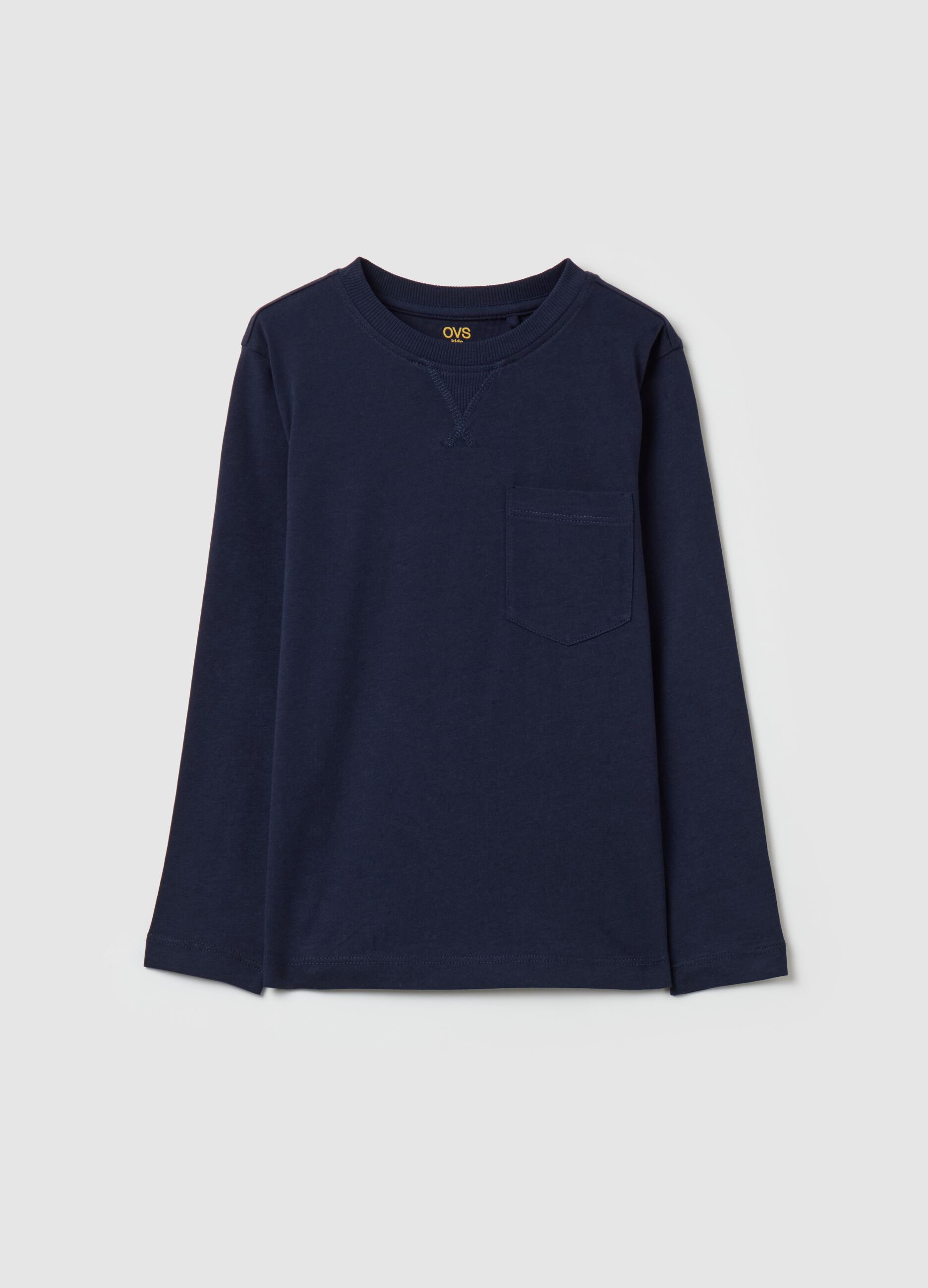 Long-sleeved T-shirt in organic cotton