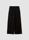Black stretch viscose regular-fit trousers_2