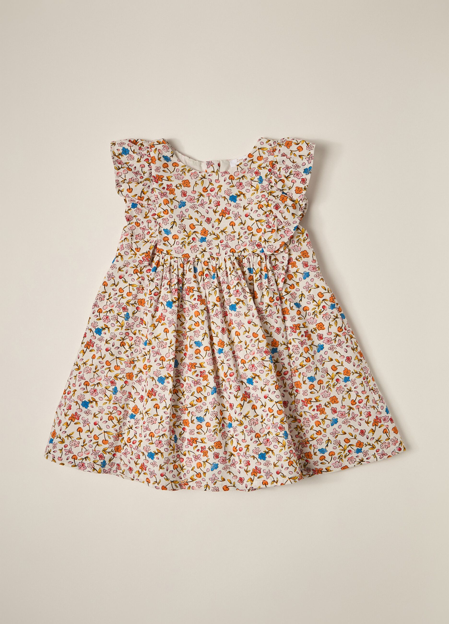 IANA newborn girl dress in 100% cotton