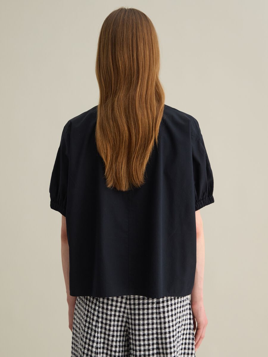 Oversized black cotton shirt by Piombo_3