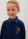 Children's blue pure cotton polo regular fit_0