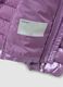 Purple Ultralight padded jacket with hood and zip for girls_1