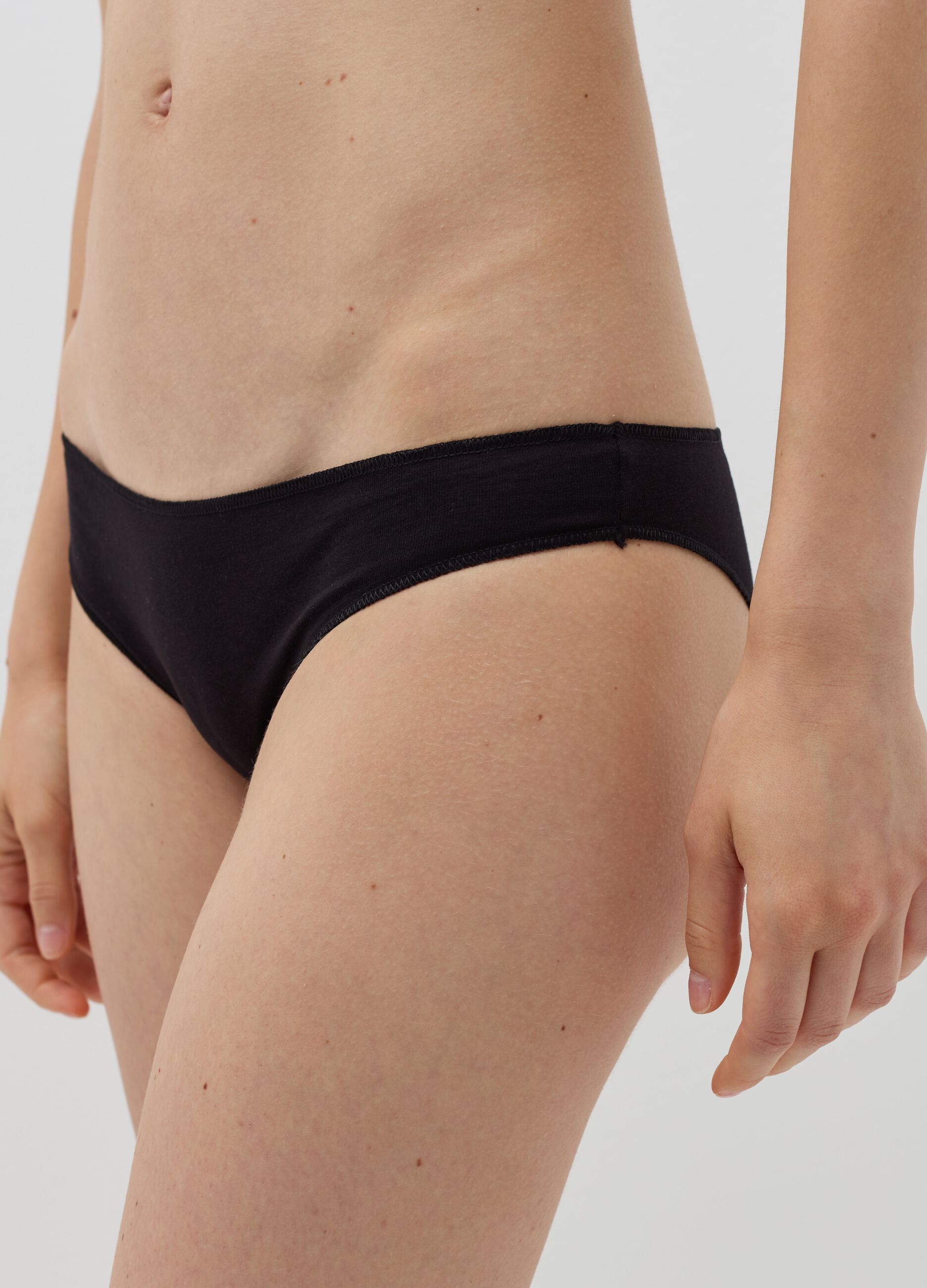 Slip brasiliano in cotone stretch
