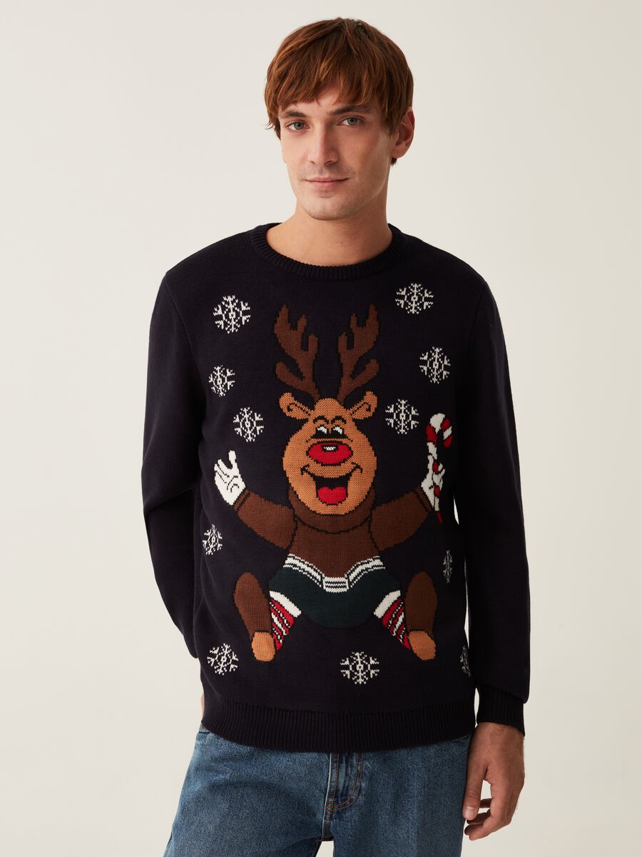 Christmas Jumper con Renna Rudolph_0