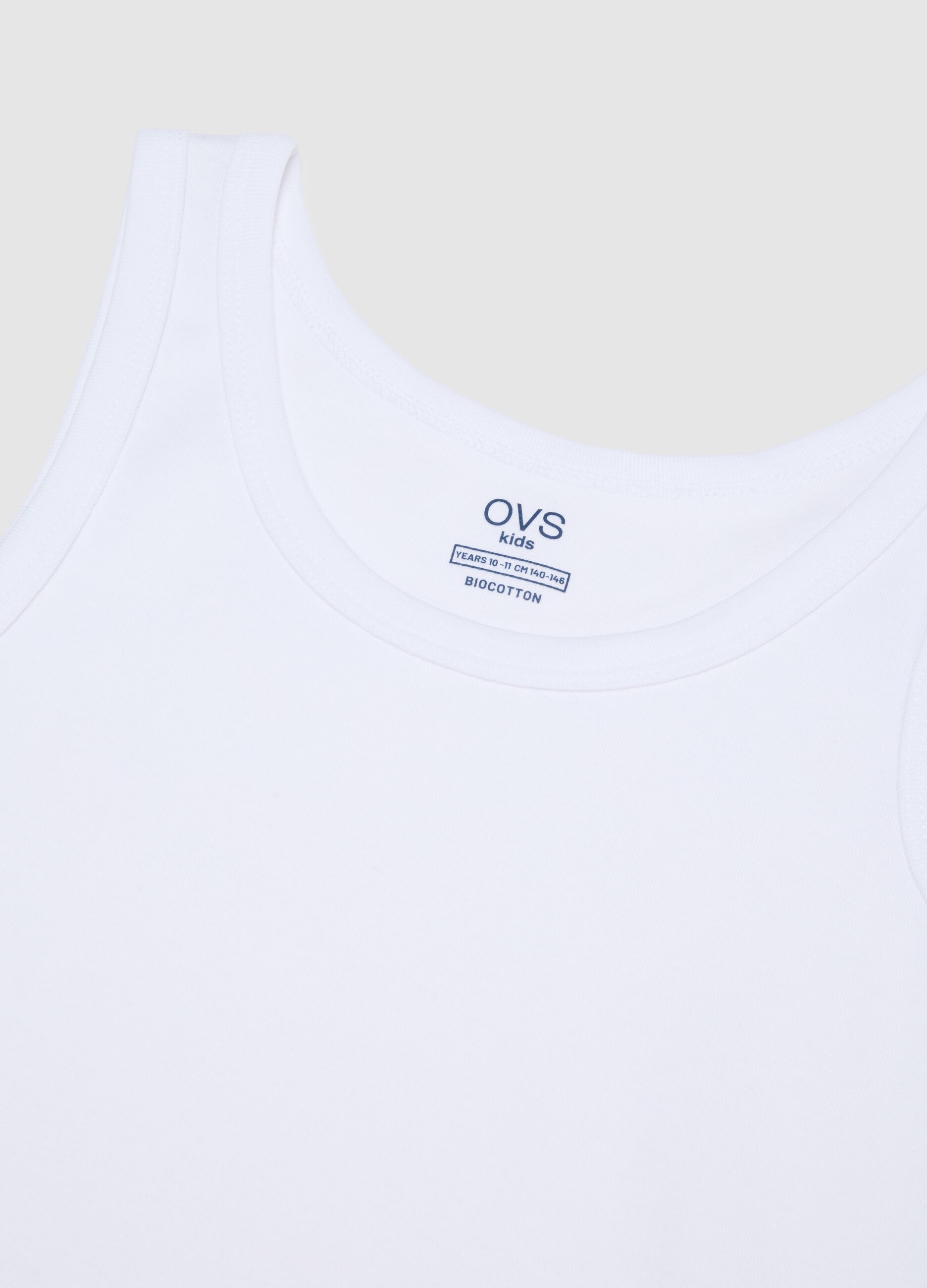 Boy's Vest in Pure Multicolour Cotton Regular Fit