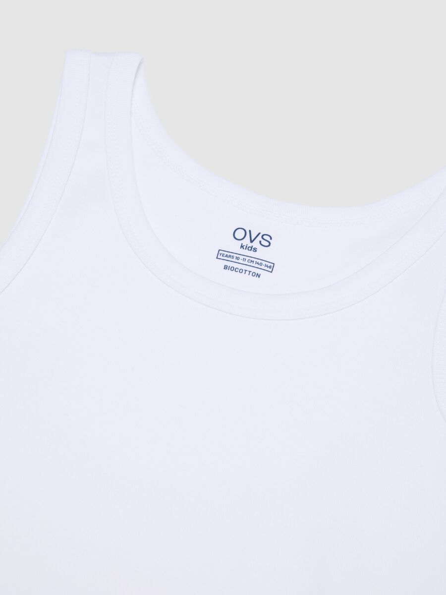 Canottiera da ragazzo in puro cotone multicolor regular fit_3