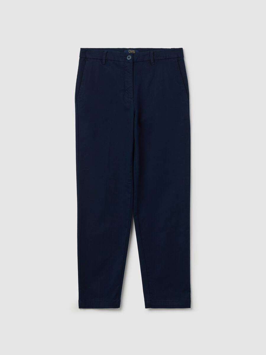 Curvy stretch cotton chino trousers_4