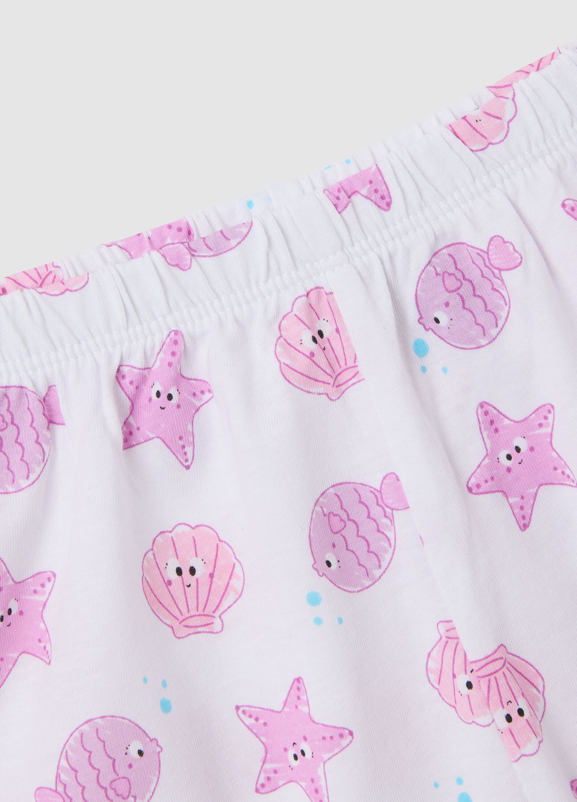 Girl's pink pure cotton regular fit set with print
