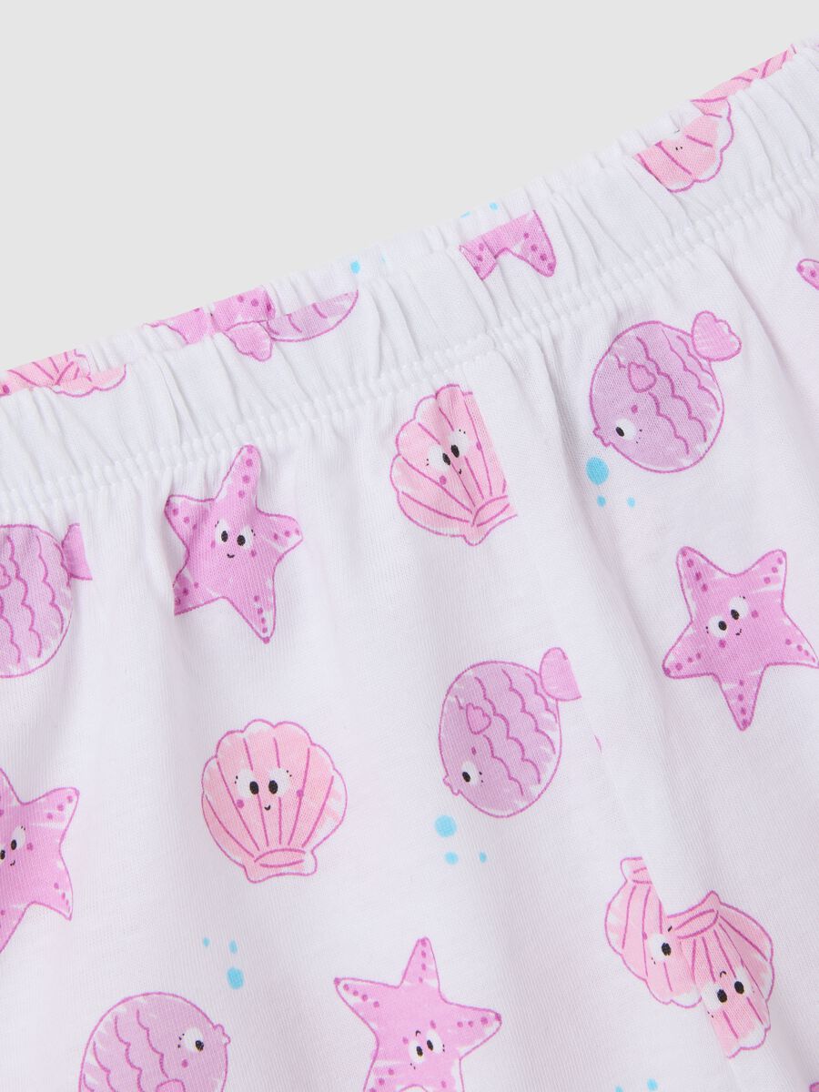 Girl's pink pure cotton regular fit set with print_3