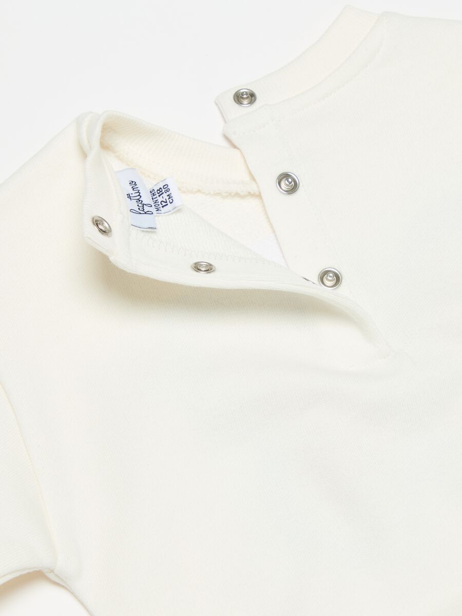 Cotton sweatshirt with butterfly embroidery_2
