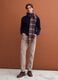 Navy blue merino wool roll-neck jumper, regular fit_1