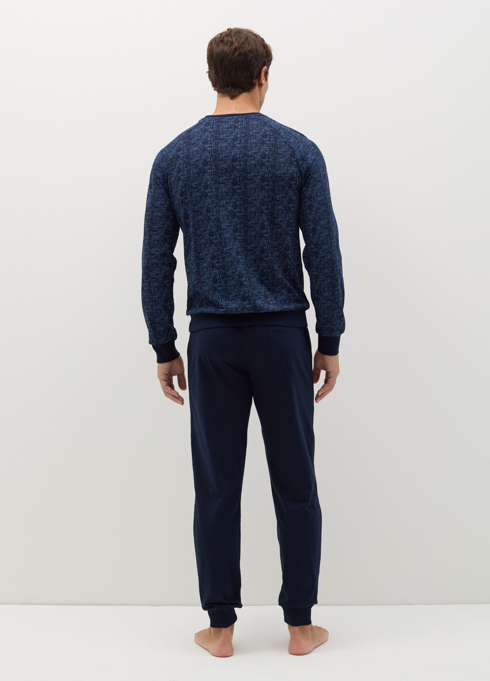 Cotton pyjamas with print