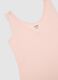 Pink viscose blend tank top with regular fit_1