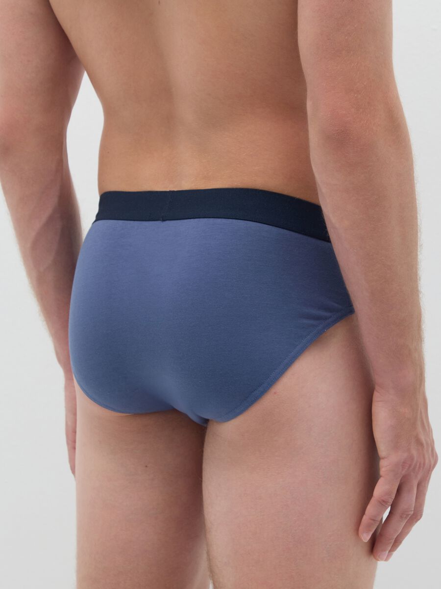 Set of 3 Men's Multicolour Cotton Blend Briefs_3