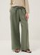 Pantaloni verdi in puro lino con coulisse_1