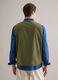Gilet verde regular fit con zip e tasche frontali_3