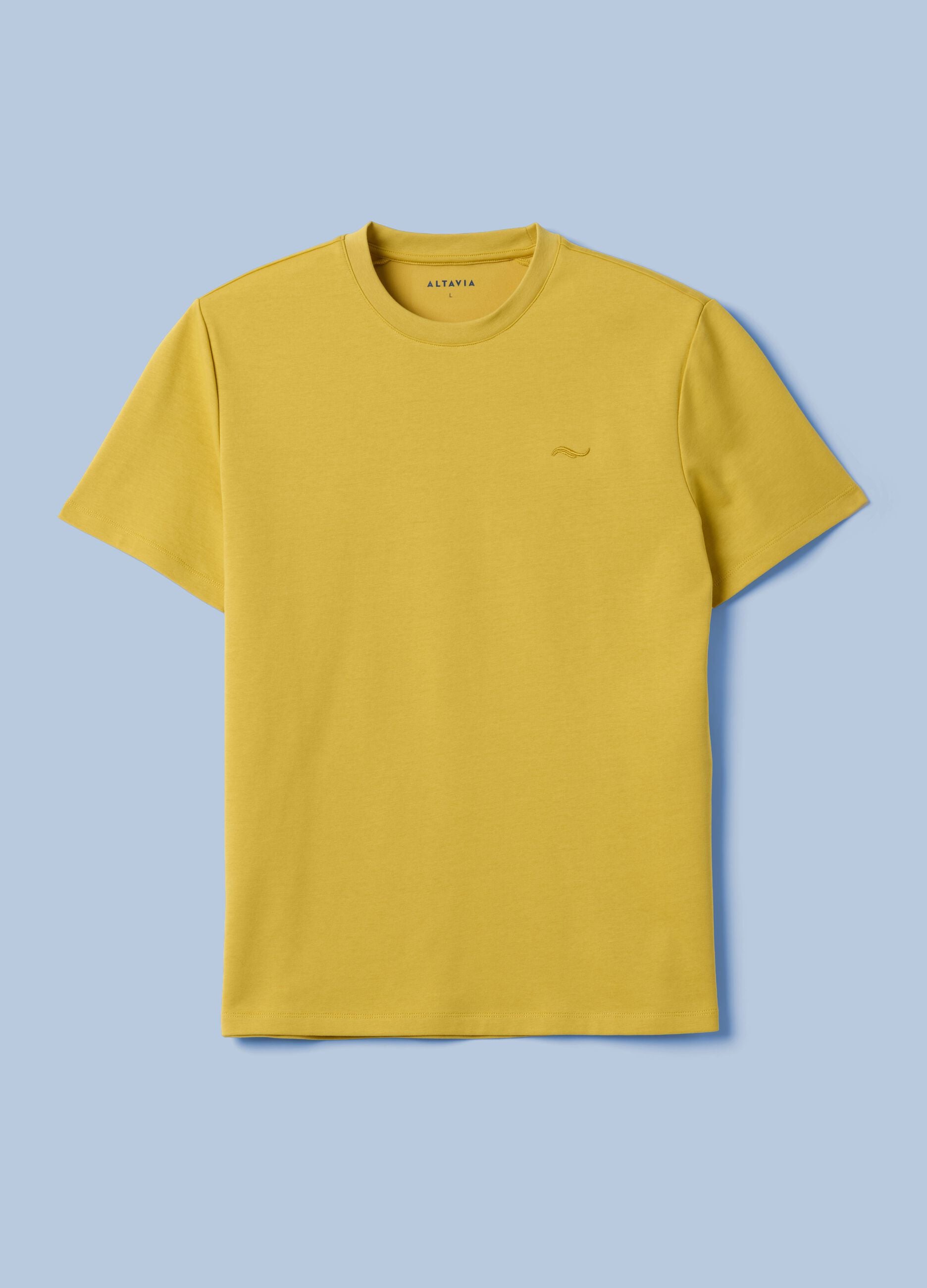 Yellow ALTAVIA SAILING T-shirt in stretch cotton blend