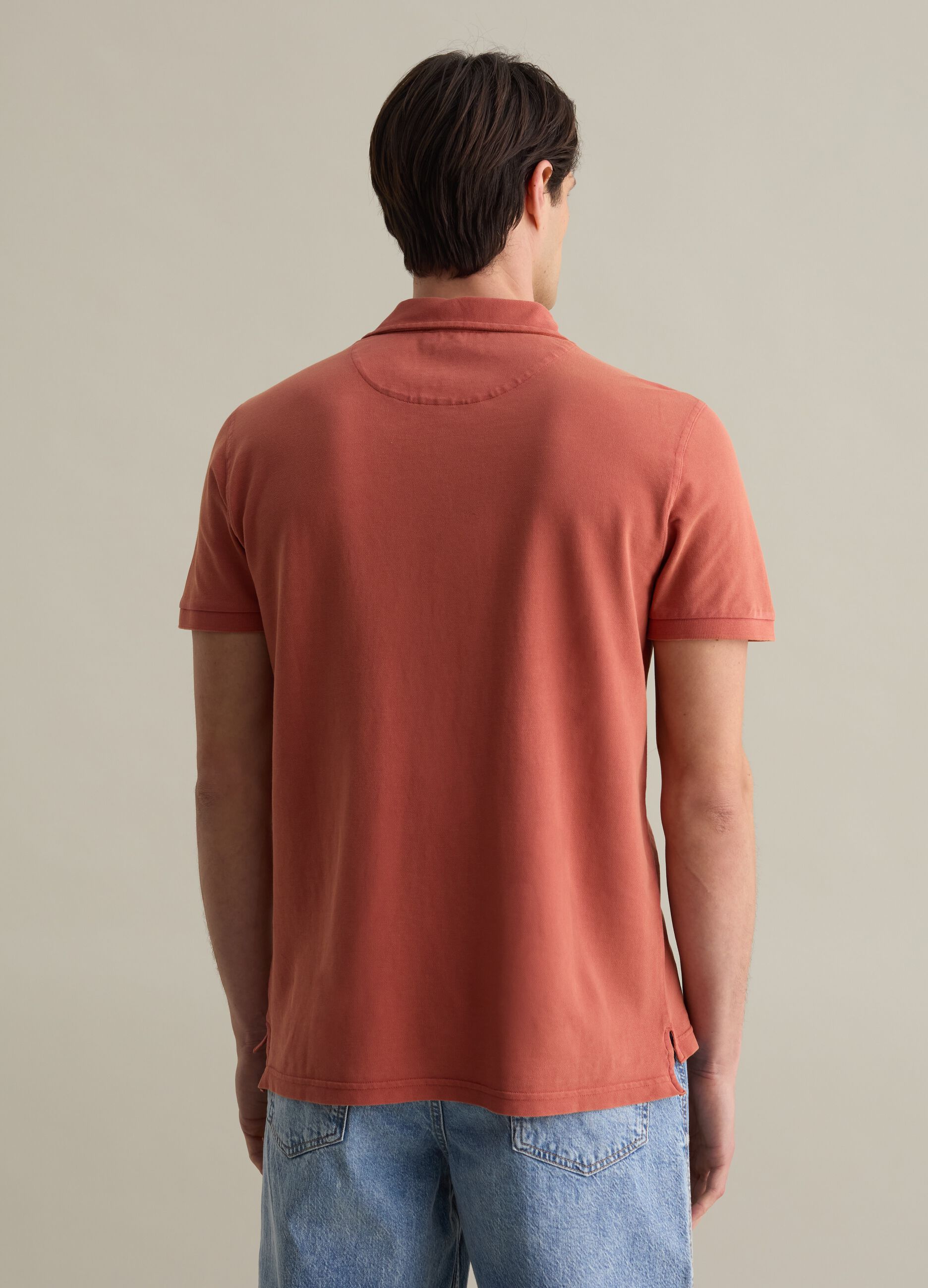 Cotton pique polo shirt