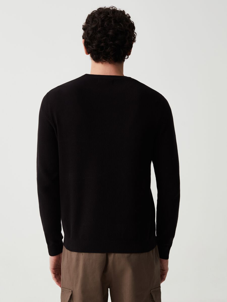 Cotton pullover with round neck_2