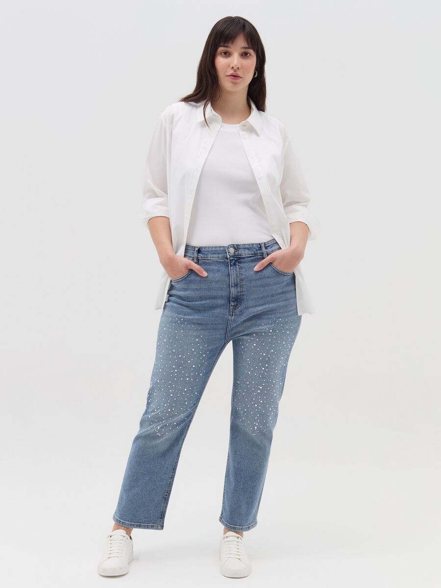 Curvy shirt in poplin_1