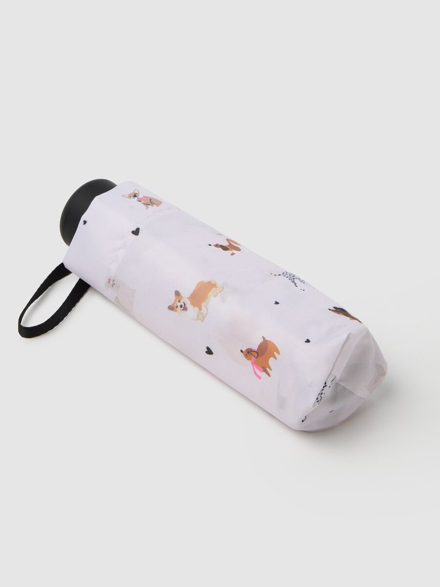 Multicolour foldable umbrella with print_0